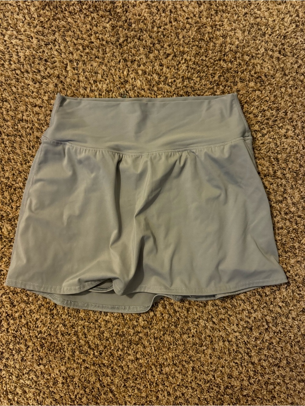 Women's Light Gray Active Skort with Flattering High Waist